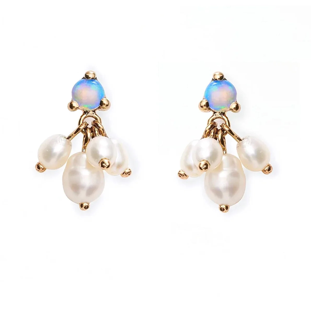 Opal & Pearl Cloudburst Earrings